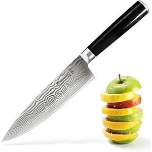 MICHELANGELO Professional Chef Knife 8 Inch Pro, German High Carbon Stainless